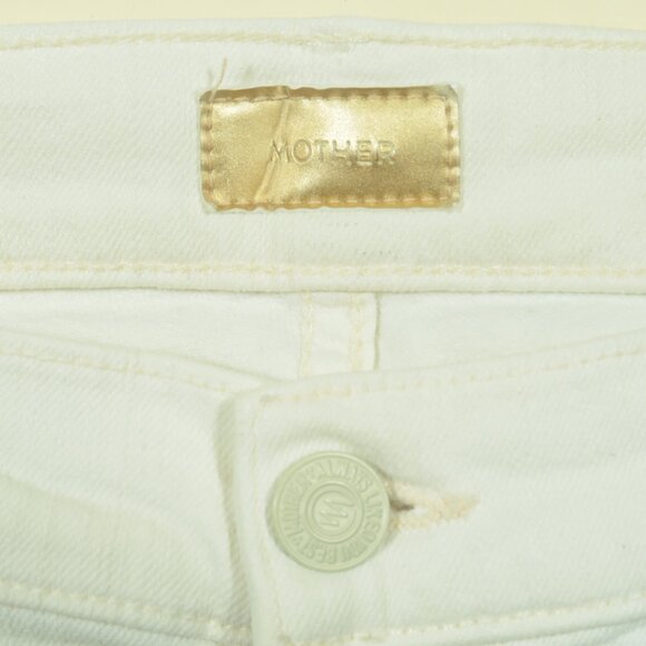 Mother The Rascal Ankle Snippet Womens 28 Ivory Whipping The Cream - Picture 5 of 9